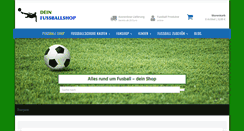 Desktop Screenshot of fussballshop.com
