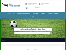 Tablet Screenshot of fussballshop.com